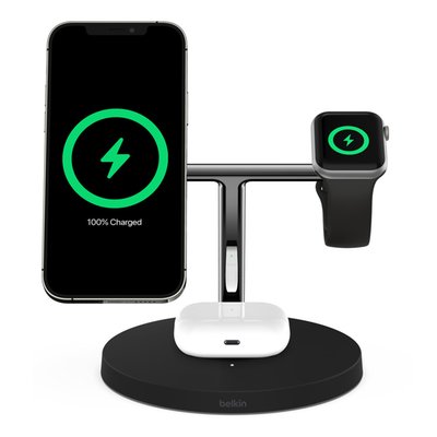 Belkin Boost↑Charge™ Pro MagSafe 3-in-1 Wireless Charger